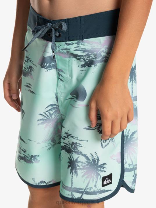 garçons Quiksilver 8-16 surfsilk festonné 17 boardshorts D6PT2020 verre de plage