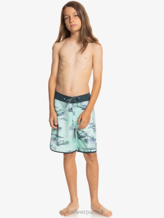 garçons Quiksilver 8-16 surfsilk festonné 17 boardshorts D6PT2020 verre de plage