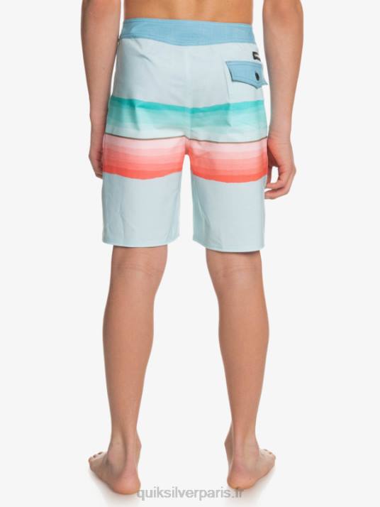 garçons Quiksilver 8-16 surfsilk résine teinte 17 boardshorts D6PT2300 insigne bleu