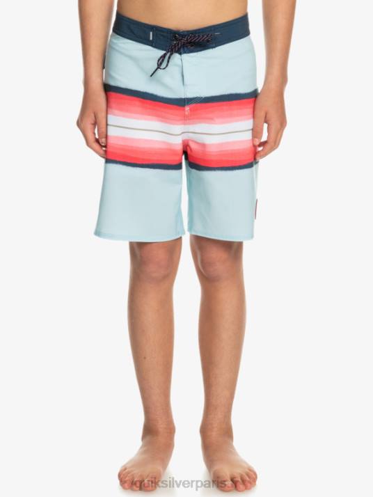 garçons Quiksilver 8-16 surfsilk résine teinte 17 boardshorts D6PT2302 bleu gris
