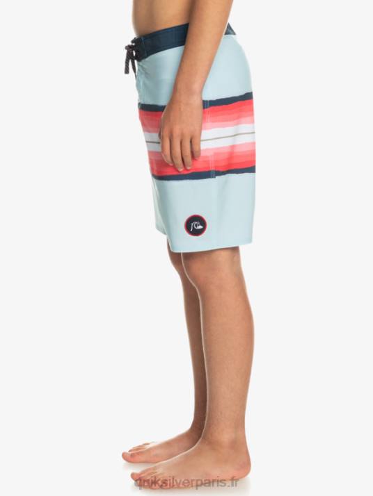 garçons Quiksilver 8-16 surfsilk résine teinte 17 boardshorts D6PT2302 bleu gris