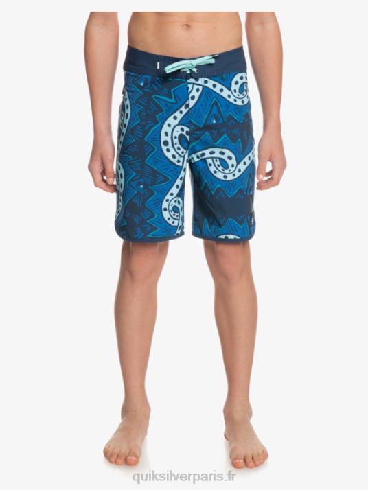 garçons Quiksilver 8-16 surfsilk retour 17 boardshorts D6PT2328 insigne bleu