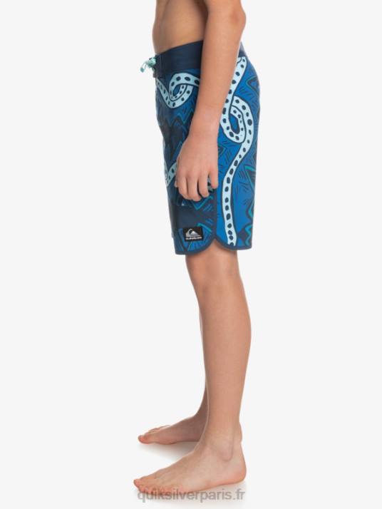 garçons Quiksilver 8-16 surfsilk retour 17 boardshorts D6PT2328 insigne bleu