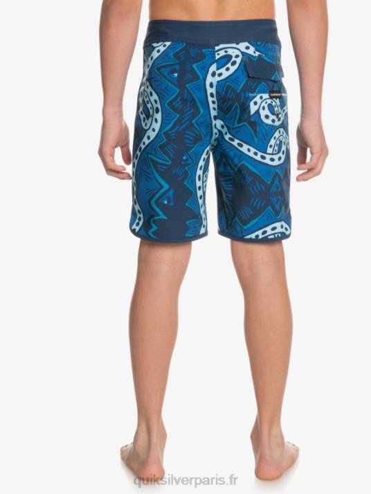 garçons Quiksilver 8-16 surfsilk retour 17 boardshorts D6PT2328 insigne bleu