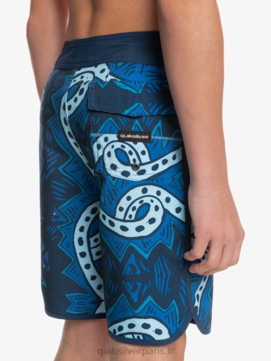 garçons Quiksilver 8-16 surfsilk retour 17 boardshorts D6PT2328 insigne bleu
