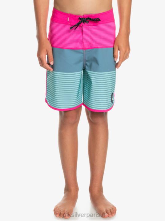 garçons Quiksilver 8-16 surfsilk tijuana yth 17 boardshort D6PT2268 lueur rose