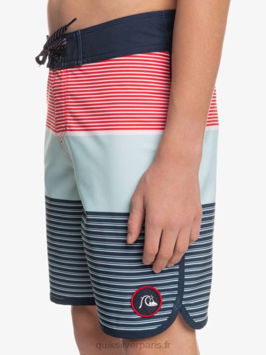 garçons Quiksilver 8-16 surfsilk tijuana yth 17 boardshort D6PT2272 rouge à haut risque