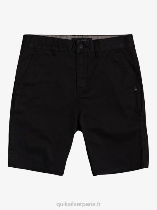 garçons Quiksilver 8-16 new daily union short chino extensible D6PT2109 noir