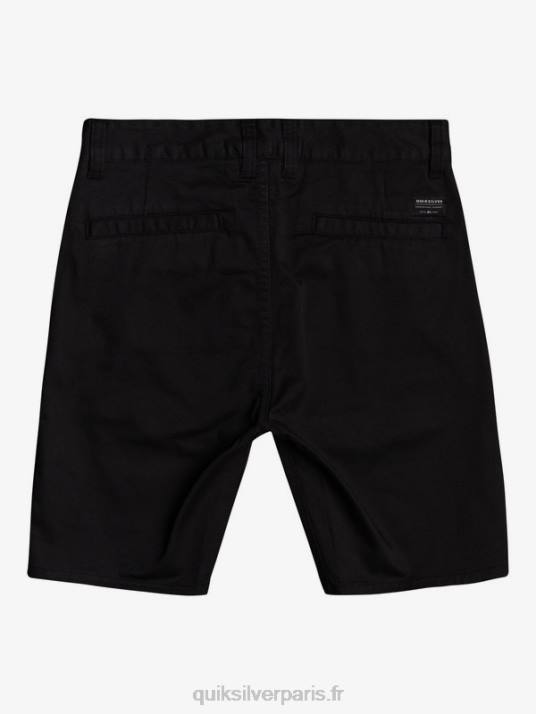 garçons Quiksilver 8-16 new daily union short chino extensible D6PT2109 noir