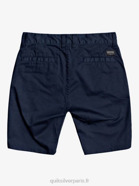 garçons Quiksilver 8-16 new daily union short chino extensible D6PT2110 blazer bleu marine