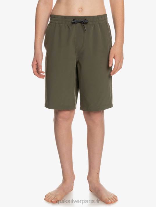 garçons Quiksilver 8-16 océan élastique amph yth 18 short hybride D6PT2255 feuille de vigne