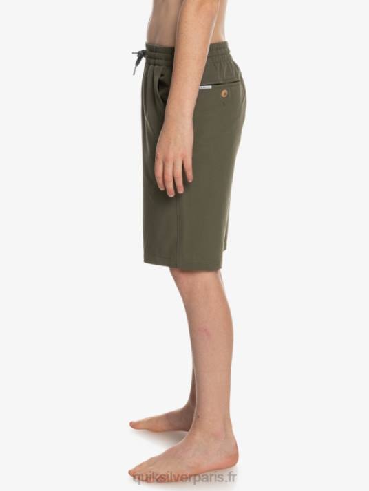 garçons Quiksilver 8-16 océan élastique amph yth 18 short hybride D6PT2255 feuille de vigne