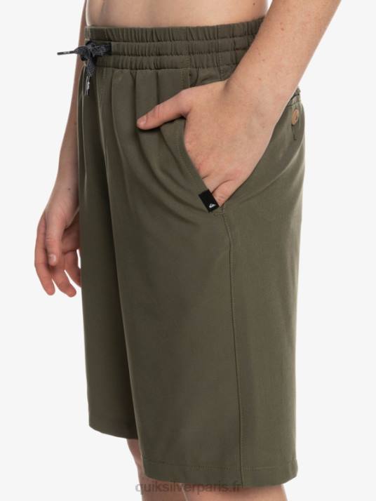 garçons Quiksilver 8-16 océan élastique amph yth 18 short hybride D6PT2255 feuille de vigne