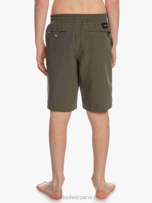 garçons Quiksilver 8-16 océan élastique amph yth 18 short hybride D6PT2255 feuille de vigne