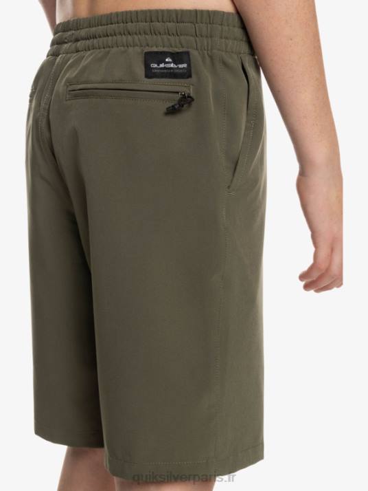 garçons Quiksilver 8-16 océan élastique amph yth 18 short hybride D6PT2255 feuille de vigne