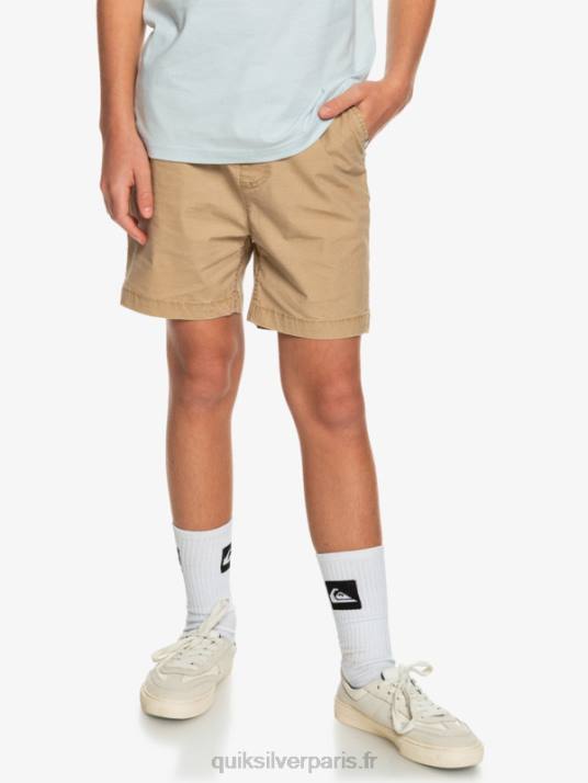 garçons Quiksilver 8-16 taxer 15 short taille élastique D6PT2080 plage