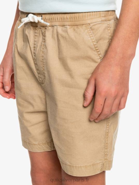 garçons Quiksilver 8-16 taxer 15 short taille élastique D6PT2080 plage