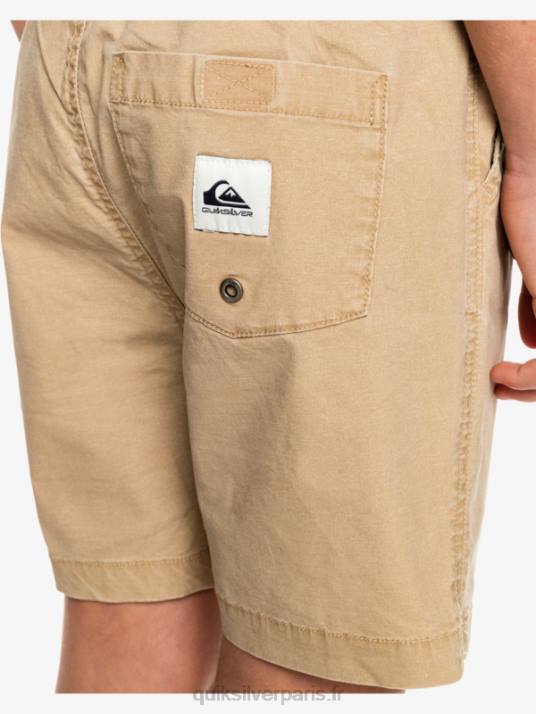 garçons Quiksilver 8-16 taxer 15 short taille élastique D6PT2080 plage