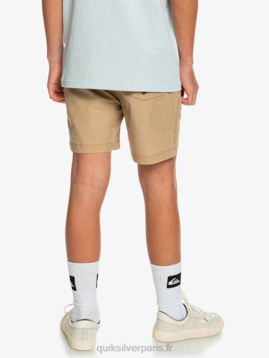 garçons Quiksilver 8-16 taxer 15 short taille élastique D6PT2080 plage