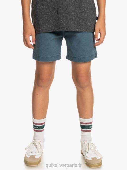 garçons Quiksilver 8-16 taxer 15 short taille élastique D6PT2081 La marine de minuit