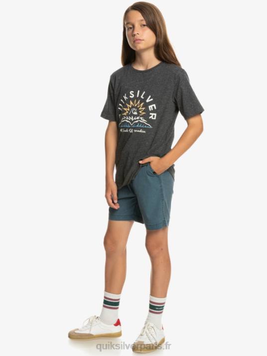 garçons Quiksilver 8-16 taxer 15 short taille élastique D6PT2081 La marine de minuit