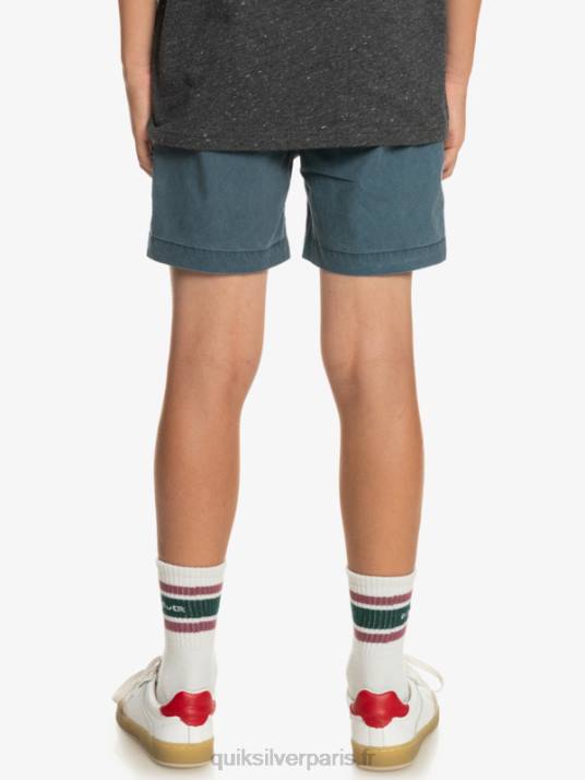 garçons Quiksilver 8-16 taxer 15 short taille élastique D6PT2081 La marine de minuit