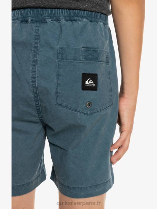 garçons Quiksilver 8-16 taxer 15 short taille élastique D6PT2081 La marine de minuit