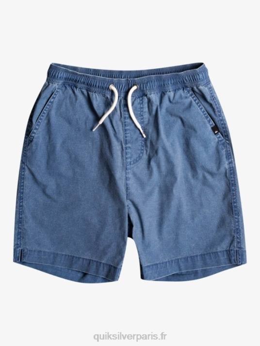 garçons Quiksilver 8-16 taxer 15 short taille élastique D6PT2083 insigne bleu
