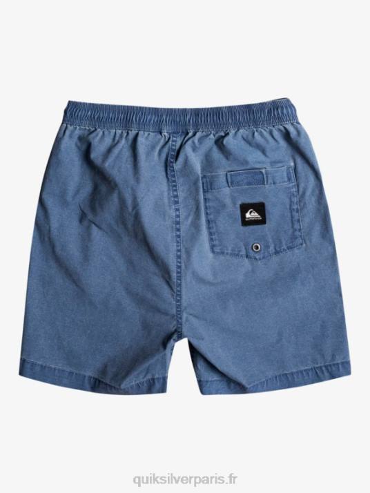 garçons Quiksilver 8-16 taxer 15 short taille élastique D6PT2083 insigne bleu