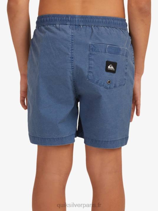 garçons Quiksilver 8-16 taxer 15 short taille élastique D6PT2083 insigne bleu