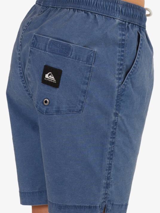 garçons Quiksilver 8-16 taxer 15 short taille élastique D6PT2083 insigne bleu