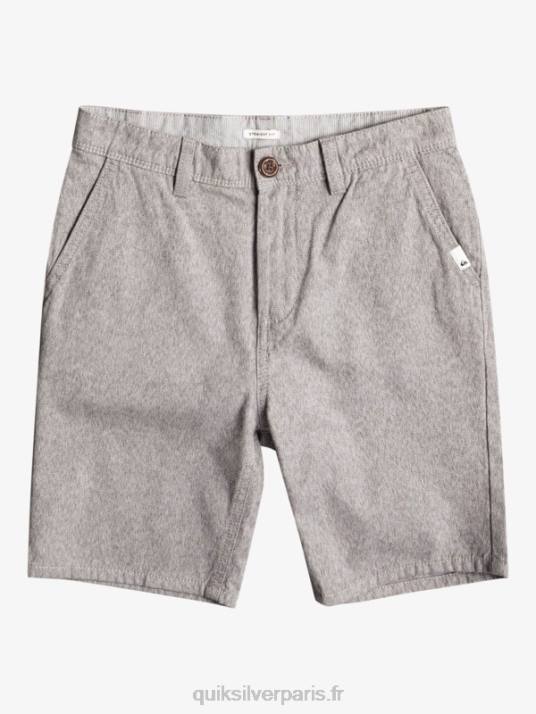 garçons Quiksilver 8-16 tous les jours 17 short chino D6PT2286 gris clair chiné