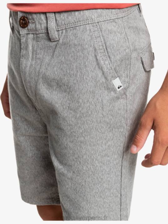 garçons Quiksilver 8-16 tous les jours 17 short chino D6PT2286 gris clair chiné