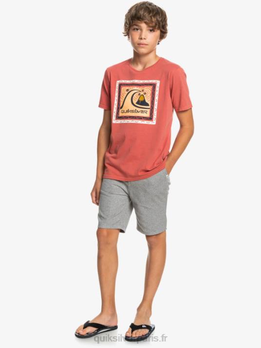 garçons Quiksilver 8-16 tous les jours 17 short chino D6PT2286 gris clair chiné