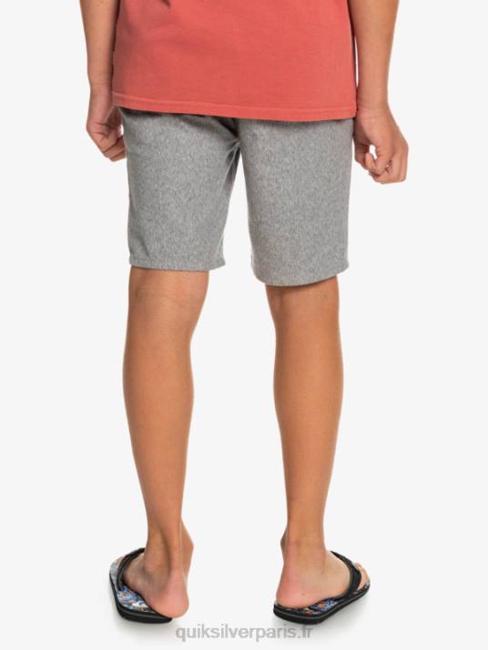 garçons Quiksilver 8-16 tous les jours 17 short chino D6PT2286 gris clair chiné