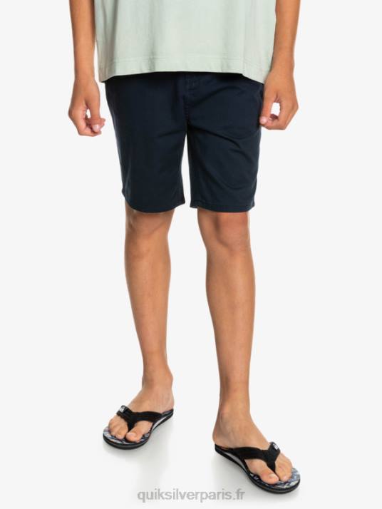 garçons Quiksilver 8-16 tous les jours 17 short chino D6PT2289 blazer bleu marine