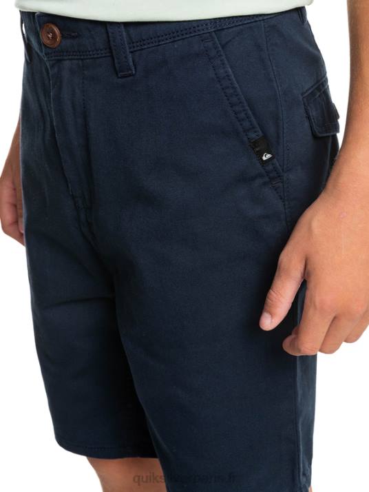 garçons Quiksilver 8-16 tous les jours 17 short chino D6PT2289 blazer bleu marine