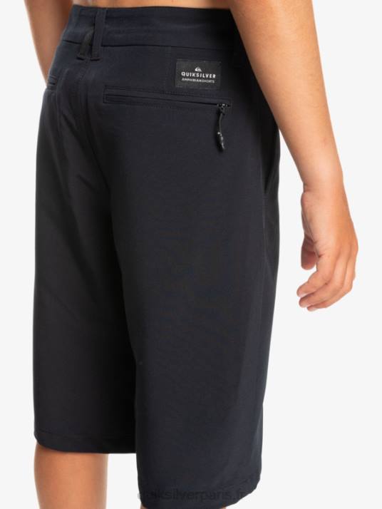 garçons Quiksilver 8-16 union amphibie 19 short hybride D6PT2237 noir