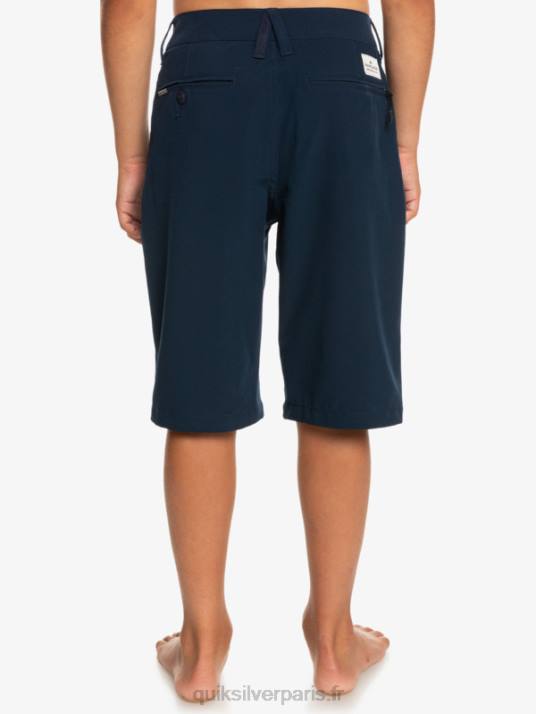 garçons Quiksilver 8-16 union amphibie 19 short hybride D6PT2238 blazer bleu marine
