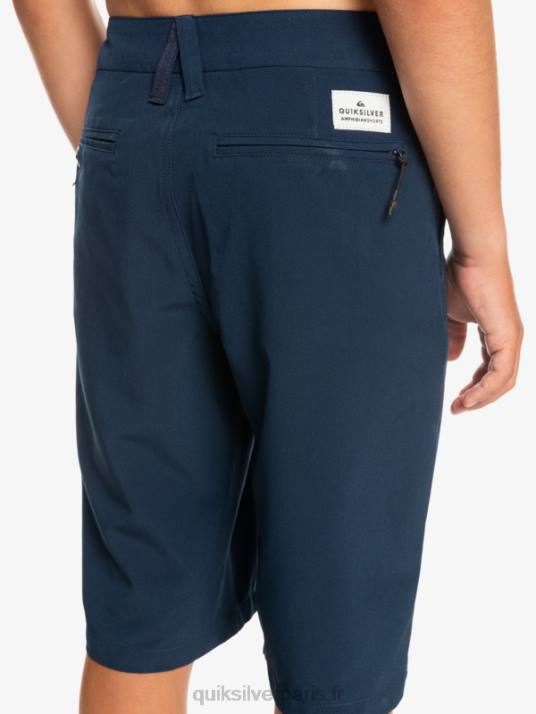 garçons Quiksilver 8-16 union amphibie 19 short hybride D6PT2238 blazer bleu marine