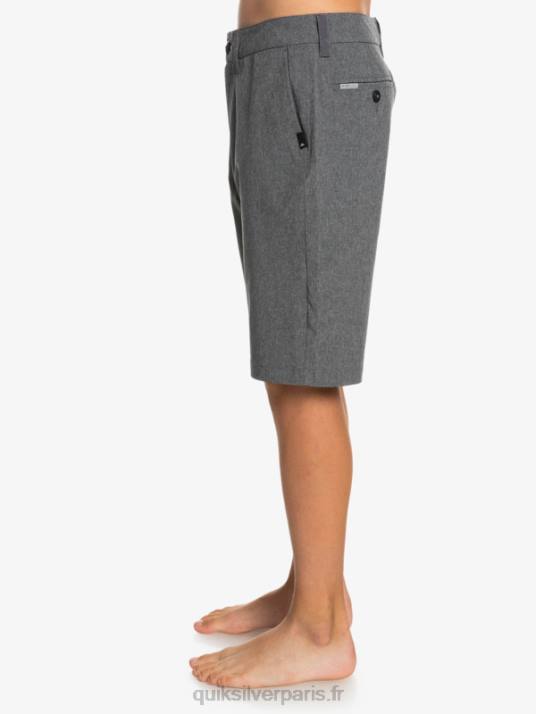 garçons Quiksilver 8-16 union heather amphibian 19 short hybride D6PT2313 noir