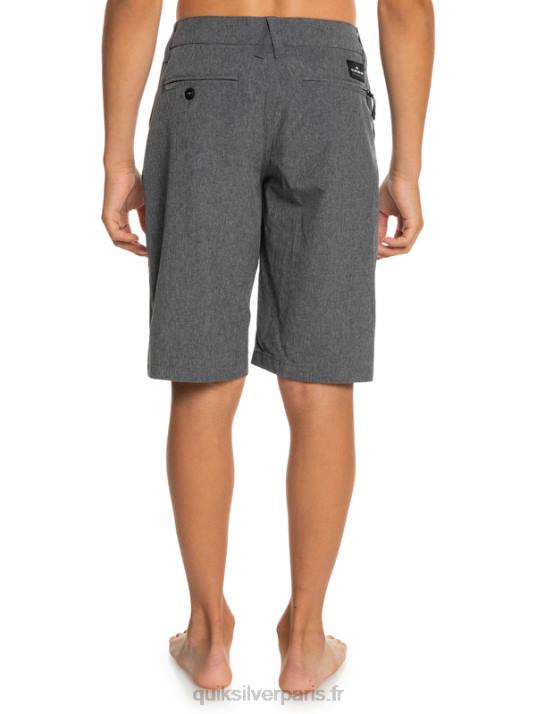 garçons Quiksilver 8-16 union heather amphibian 19 short hybride D6PT2313 noir
