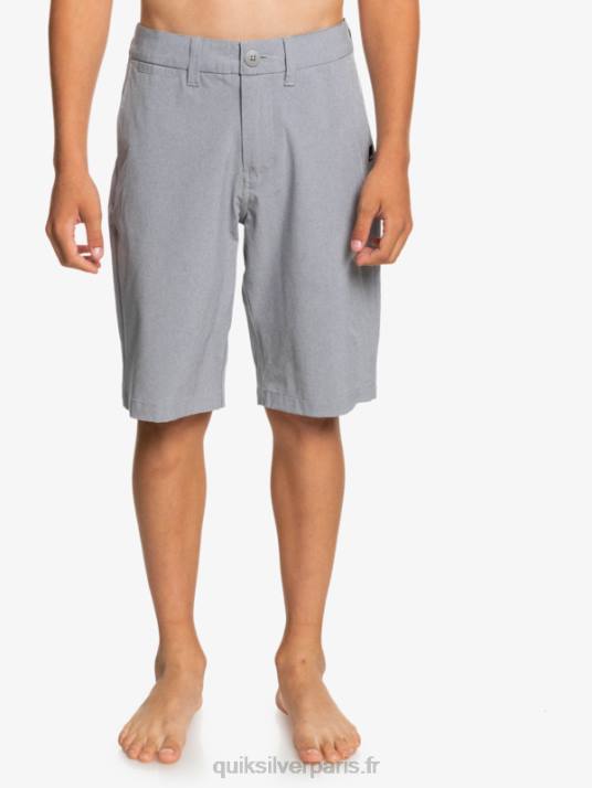 garçons Quiksilver 8-16 union heather amphibian 19 short hybride D6PT2314 neige fondue