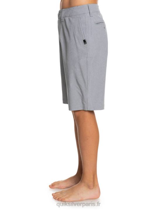 garçons Quiksilver 8-16 union heather amphibian 19 short hybride D6PT2314 neige fondue
