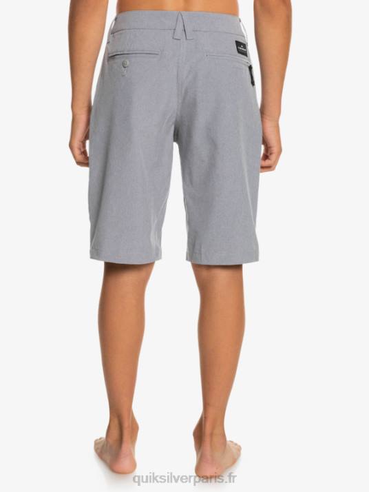 garçons Quiksilver 8-16 union heather amphibian 19 short hybride D6PT2314 neige fondue