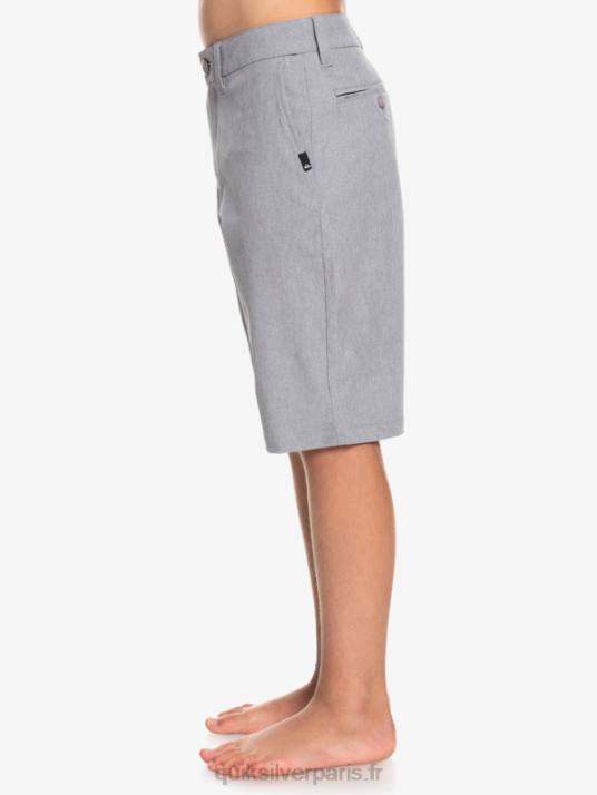 garçons Quiksilver 8-16 union heather amphibian 19 short hybride D6PT2326 neige fondue