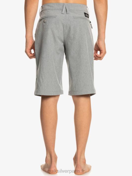 garçons Quiksilver 8-16 union heather amphibian 19 short hybride D6PT2326 neige fondue