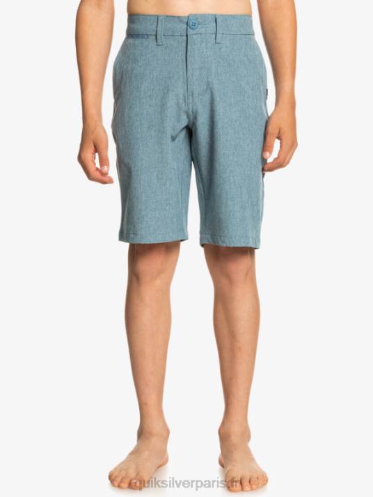 garçons Quiksilver 8-16 union heather amphibian 19 short hybride D6PT2327 capitaines bleu