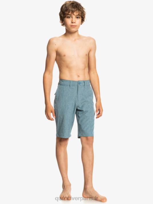 garçons Quiksilver 8-16 union heather amphibian 19 short hybride D6PT2327 capitaines bleu