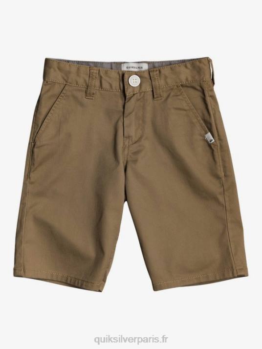 garçons Quiksilver Short chino stretch 2-7 daily union D6PT2103 bois d'orme